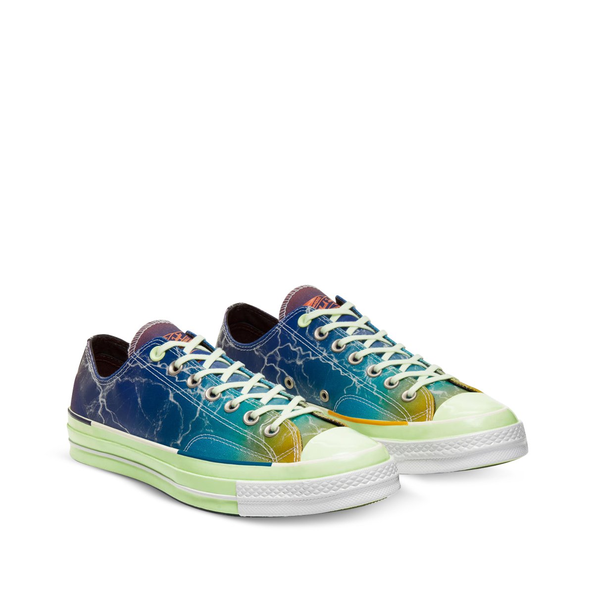 【中古】海外限定 PIGALLE X CONVERSE CHUCK 70 Buy Pigalle x Chuck 70 Low 'Lightning Storm' - 165747C | GOAT