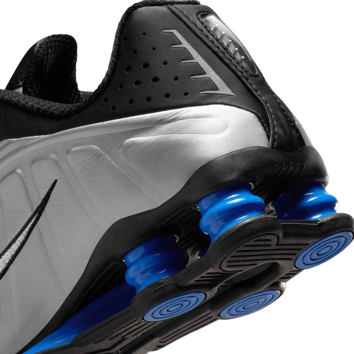 NIKE W SHOX R4 BLACK/LLIC SILVER-RACER BLUE 国内発送 Nike Shox R4 Metallic Silver / Black / Racer Blue - Nov 2024