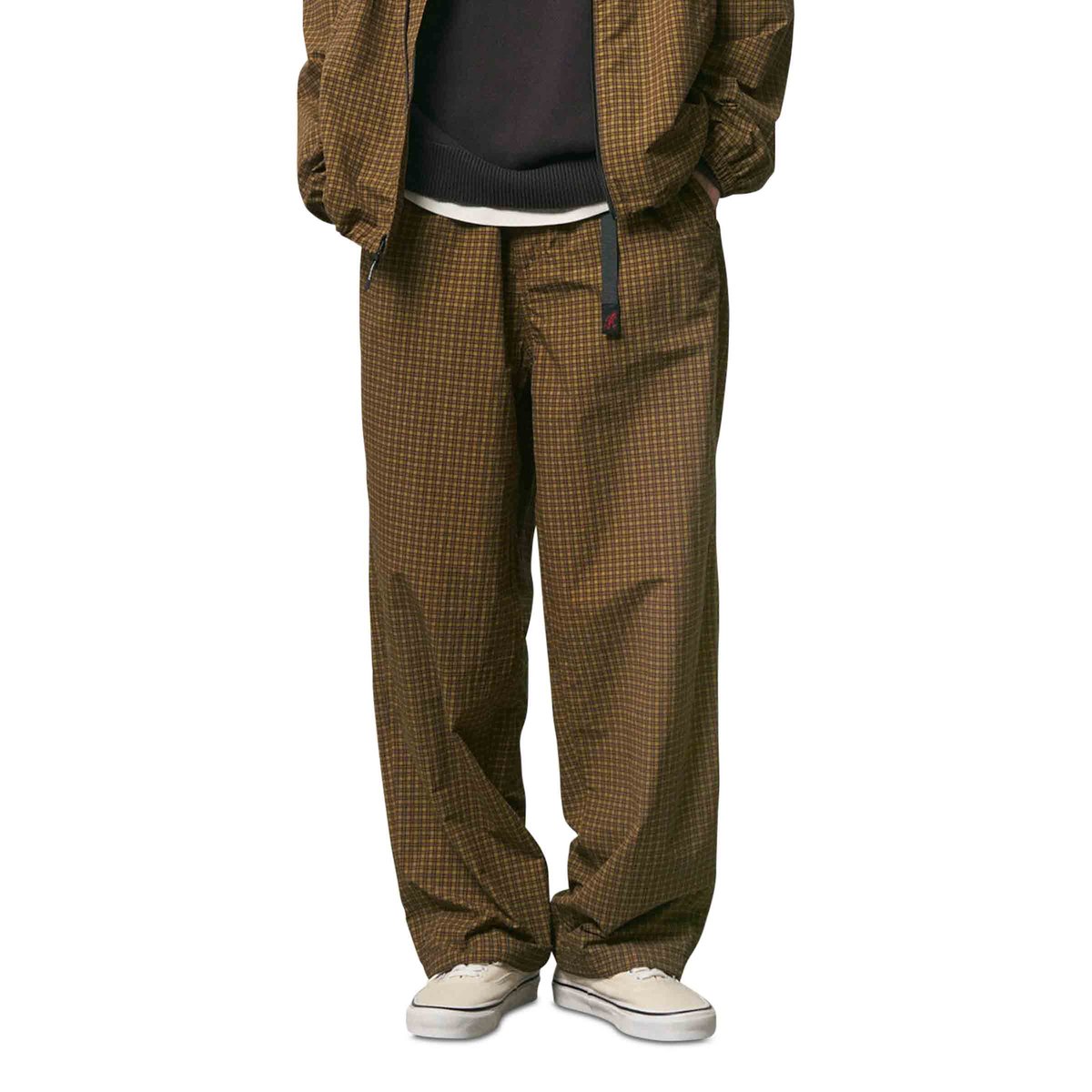 Mini Check Nylon Pant Brown Check | SUBTYPE