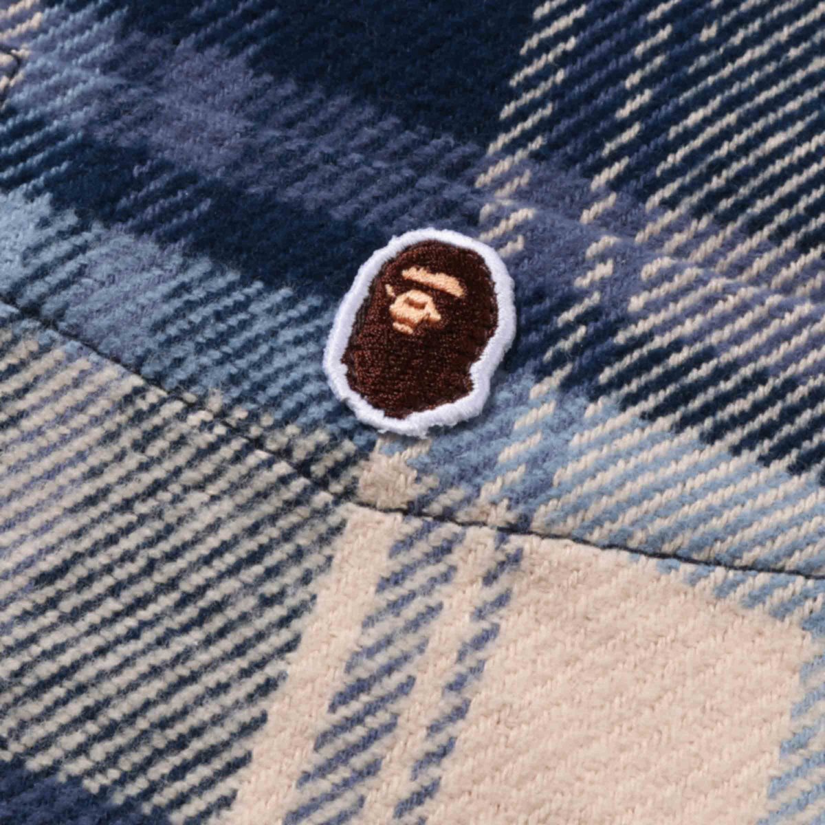 BAPE Check Shirt Navy | SUBTYPE