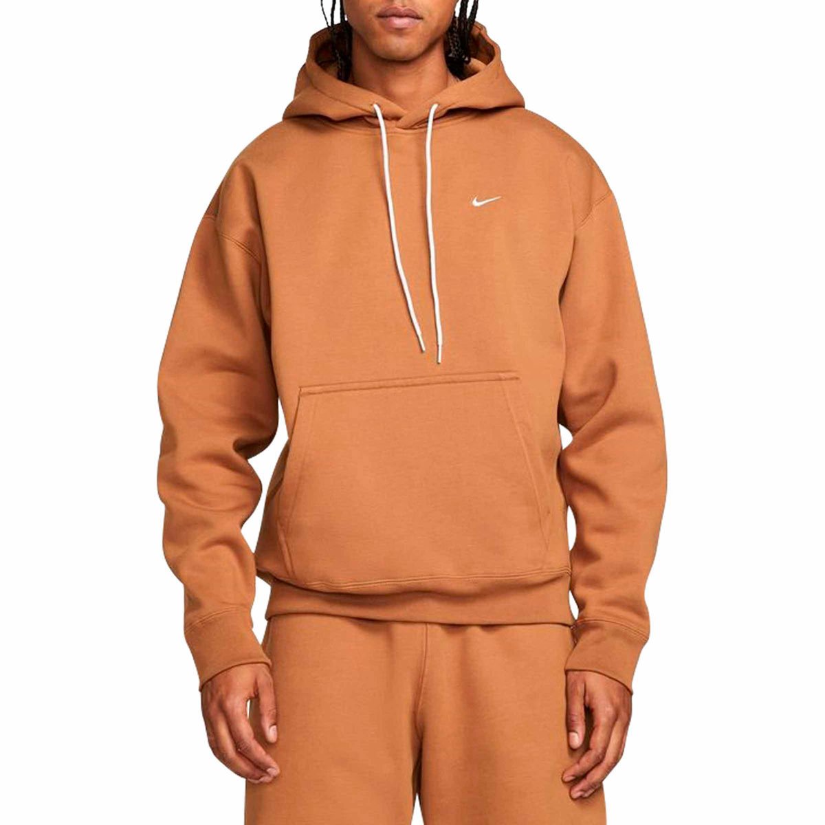 Solo Swoosh Men's Fleece Hoodie Ale Brown SUBTYPE