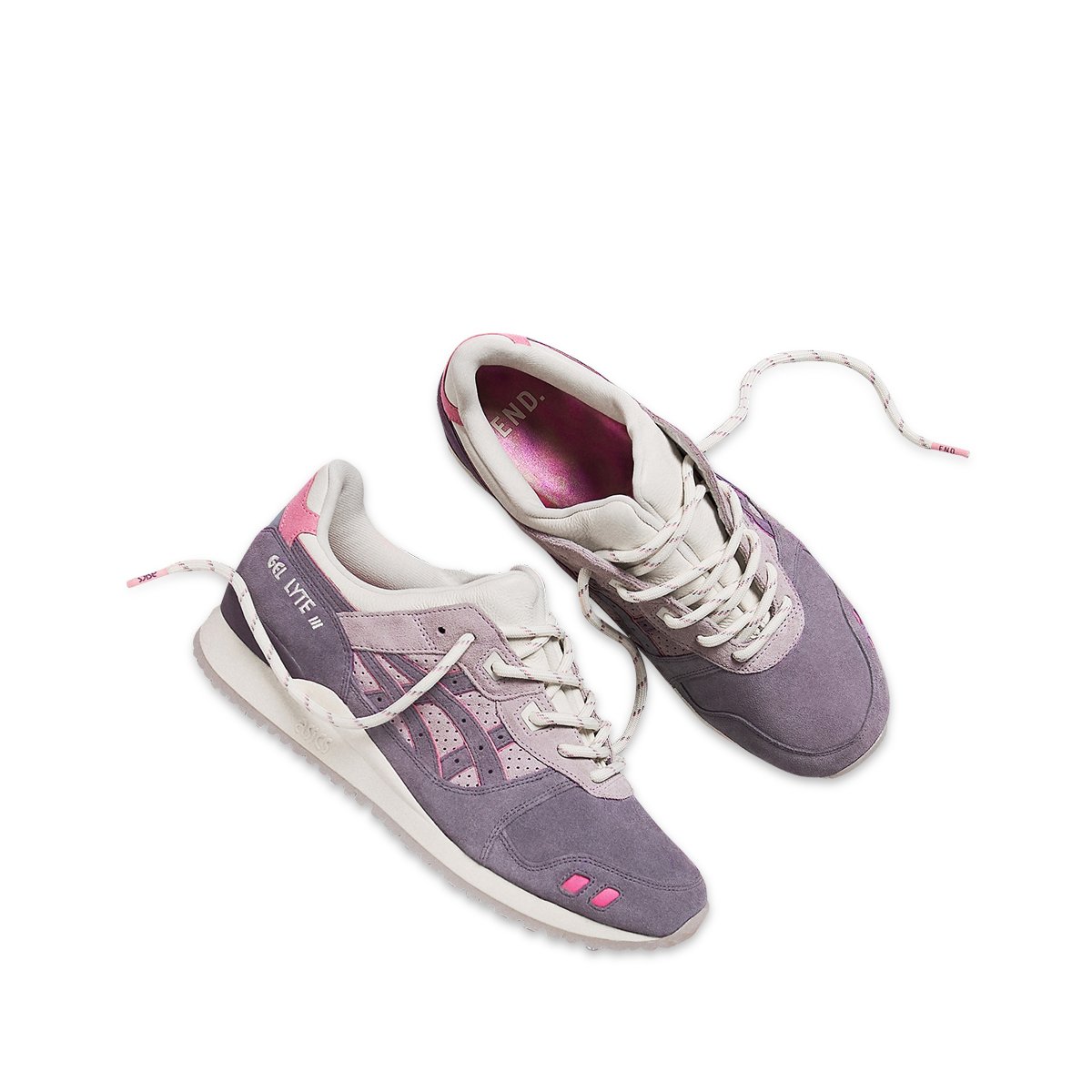 asics GEL-LYTE Ⅲ OG LAVENDER GREY/IVORY ASICS X END GEL-Lyte III OG Lavender Grey/Ivory | SUBTYPE