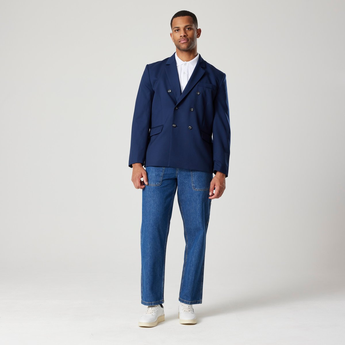 Double Blaze Sports Coat Navy Stripe