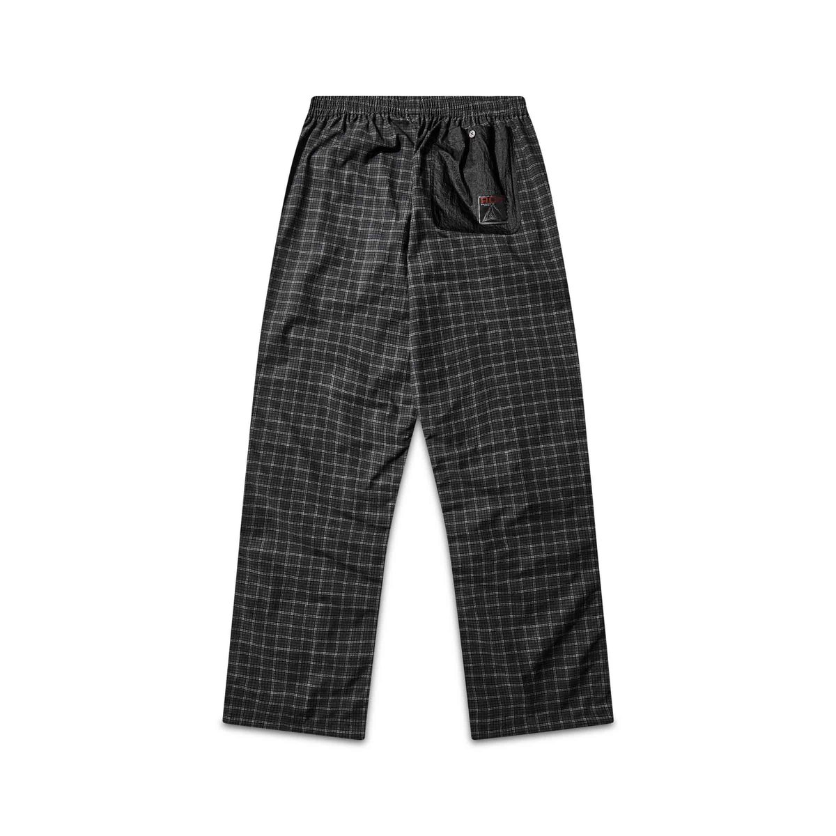 パンツ ROA FLOWEAVE PRINTED CHECK PANTS Aair FloWeave Printed Check Elasticated Waistband Pants Anthracite