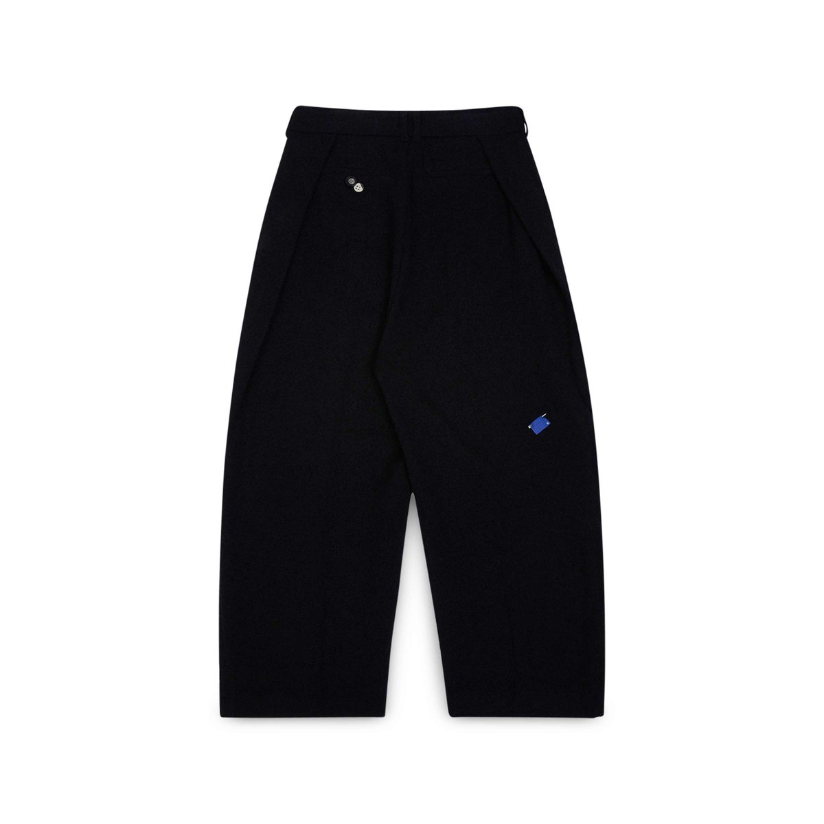 【DEARMINE】Unvalenced wide slacks Asymmetric Layered Wide Legged Pants - NEWME