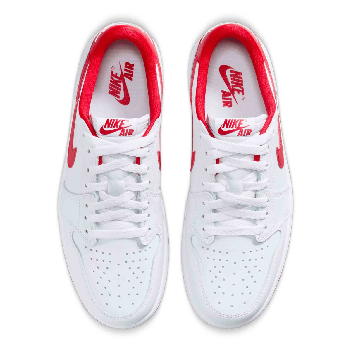 air jordan 1 low trainers white university red white