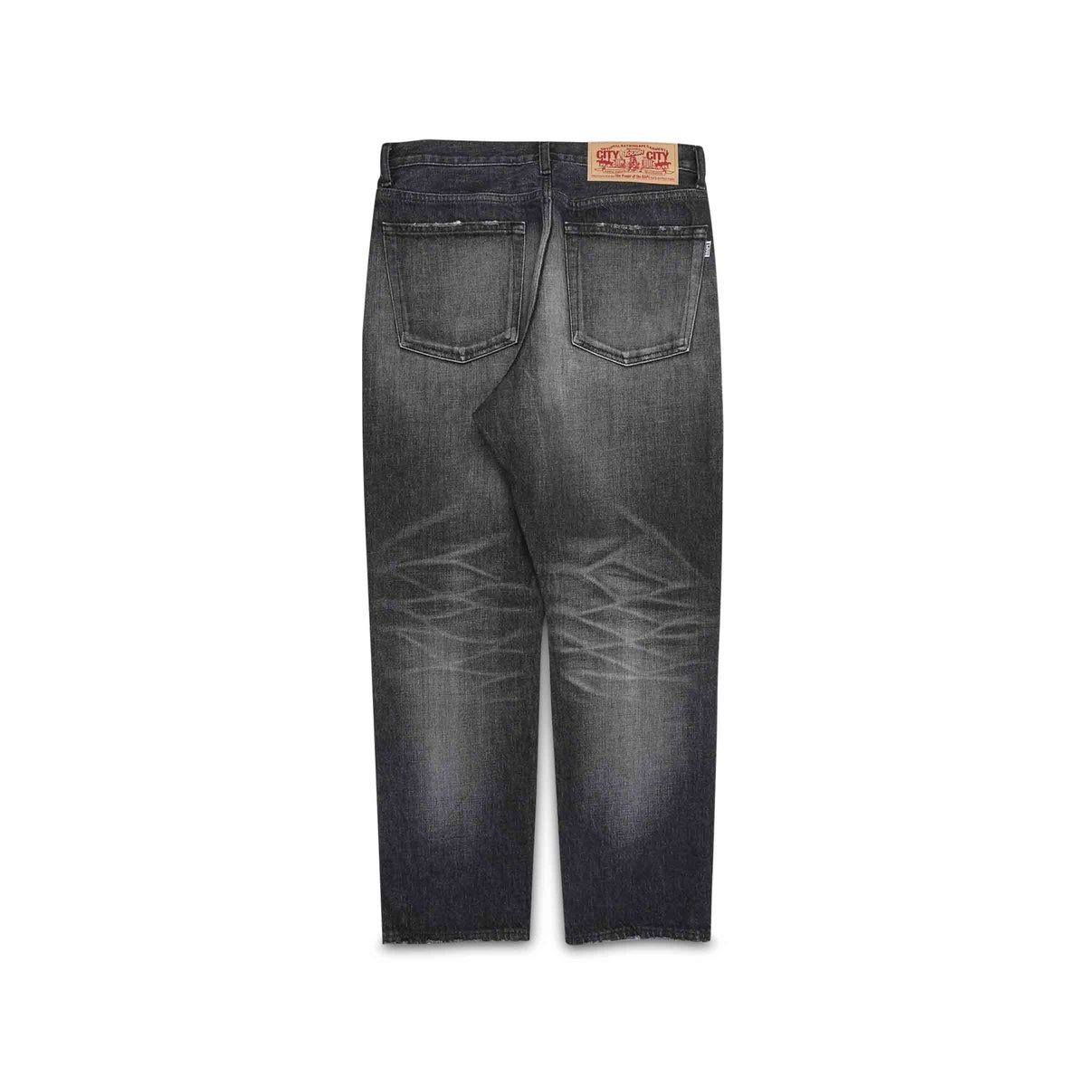 Twin Sta Loose Fit Denim Pants Black | SUBTYPE