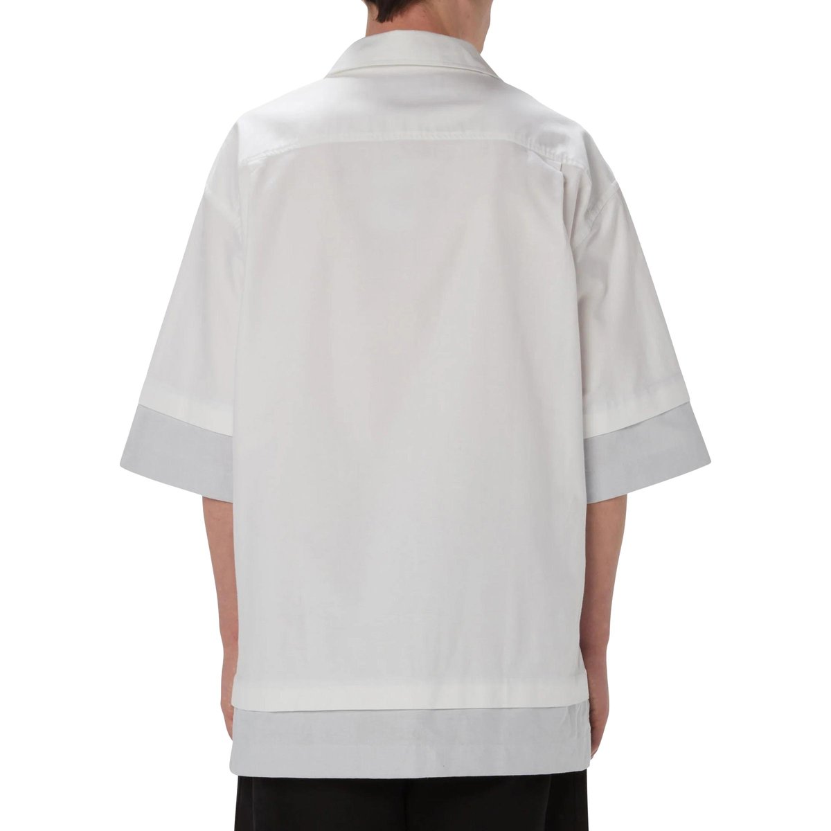 Double Layer Short Sleeve Shirt White | SUBTYPE