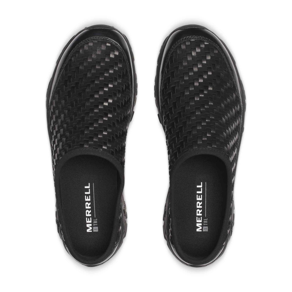 Moab 2 Slide Leather Woven Black | SUBTYPE