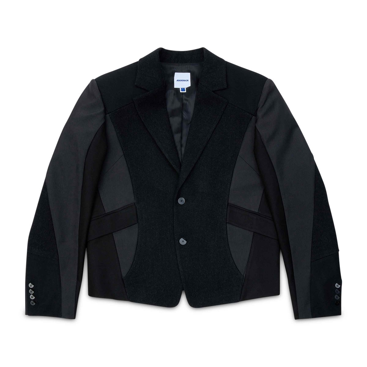 ADER ERROR アーダーエラー Tressy Blazer Product 1 Noir 切り替え ウール テーラードジャケット ブラック BO01FWBZ0203BK Tressy Blazer Product. 1 Black | SUBTYPE