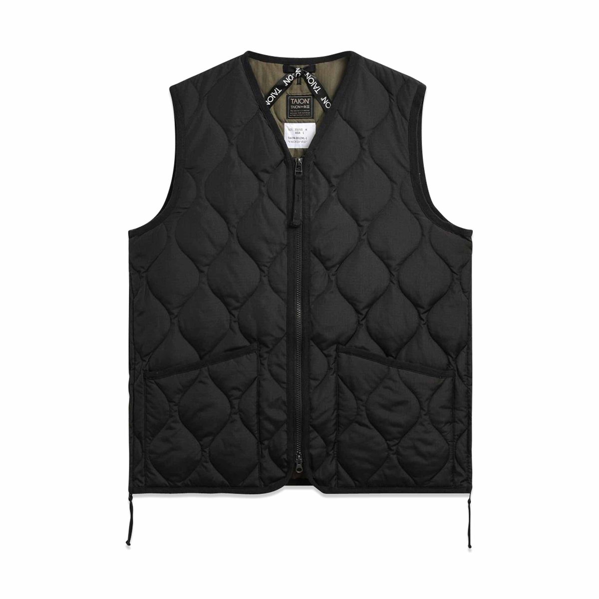 VOLUME NECK DOWN VEST ネイビー M Light Weight 39 Down Sweater Vest