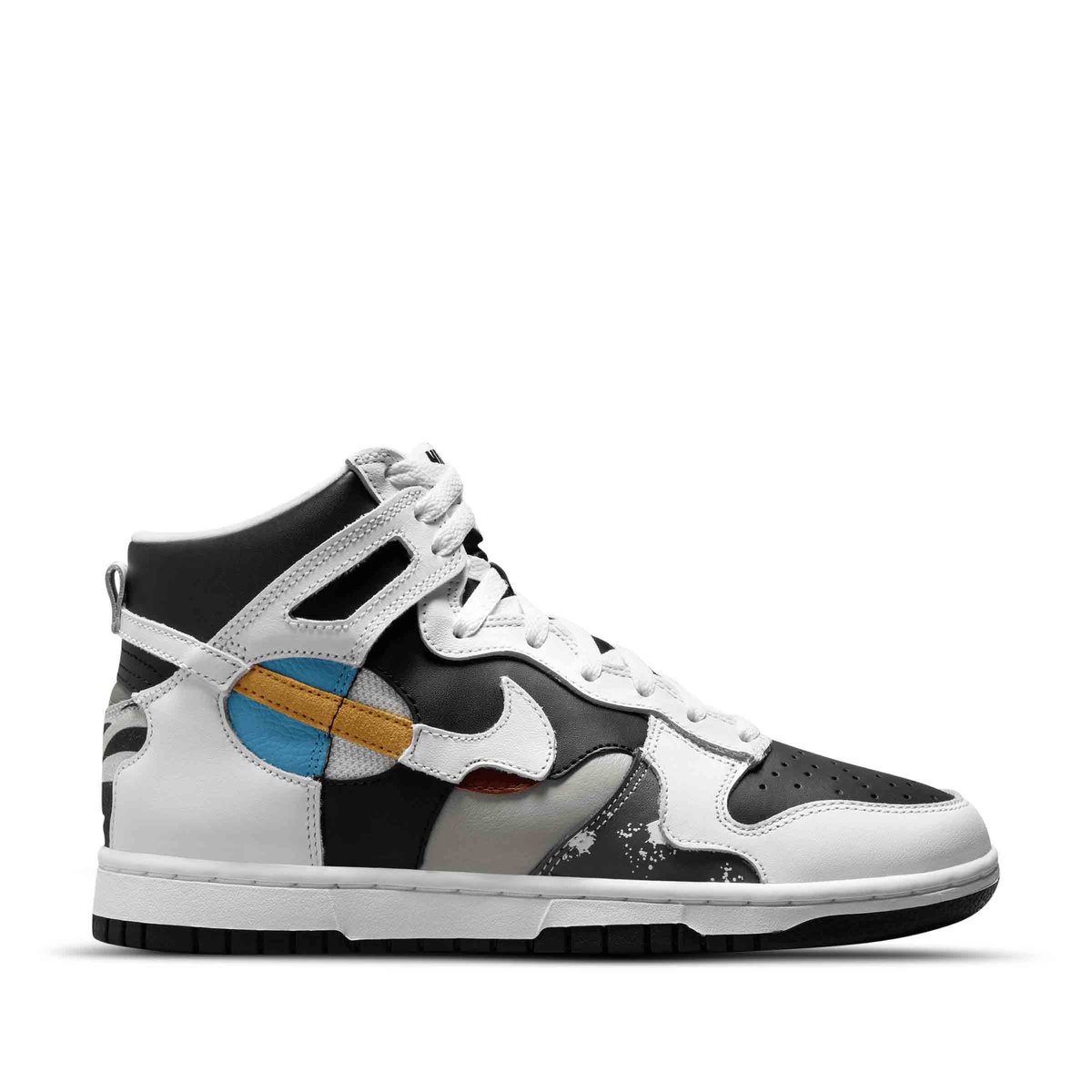 womens dunk high black white