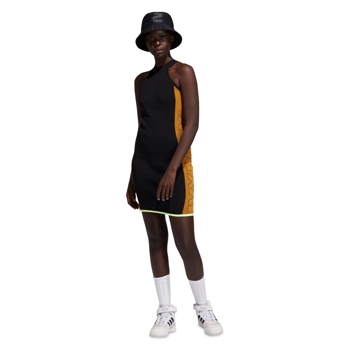 IVY PARK Knit Logo Dress Black / Mesa | SUBTYPE