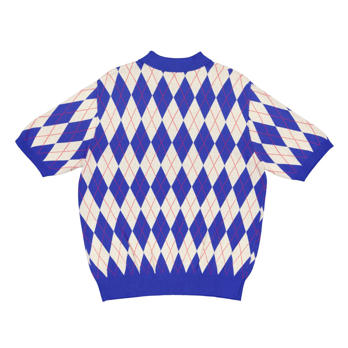 Performance Diamond Argyle Print Polo Classic Blue main image 0