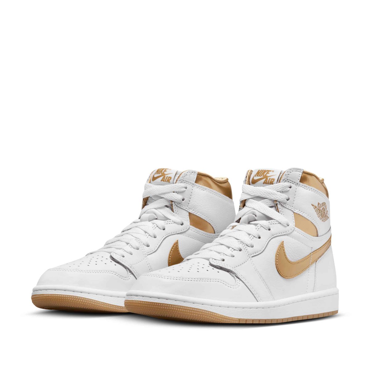 WOMEN S AIR JORDAN 1 HIGH OG METALLIC GOLD White Metallic Gold Gum Light Brown SUBTYPE