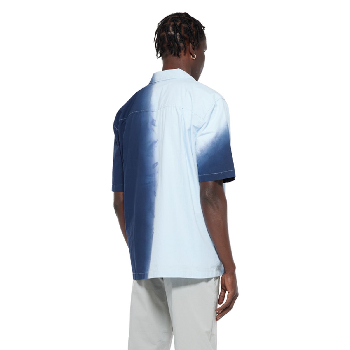 Subtype Curated Collection SUBTYPE Curated Gradient Camp Collar Shirt Black | SUBTYPE
