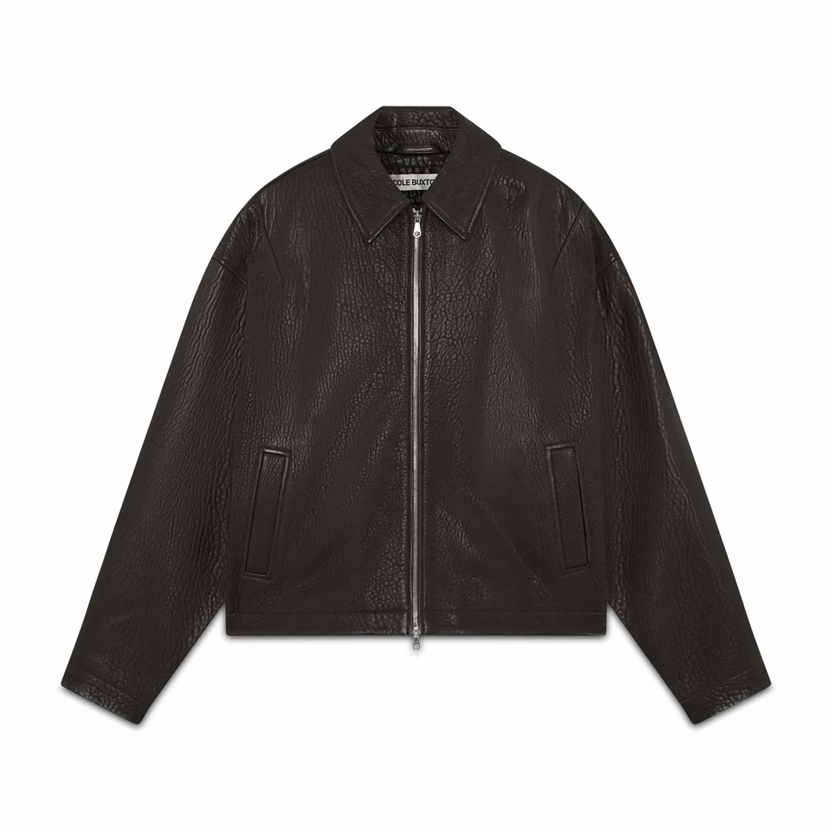 Shrunken Leather Jacket Brown | SUBTYPE