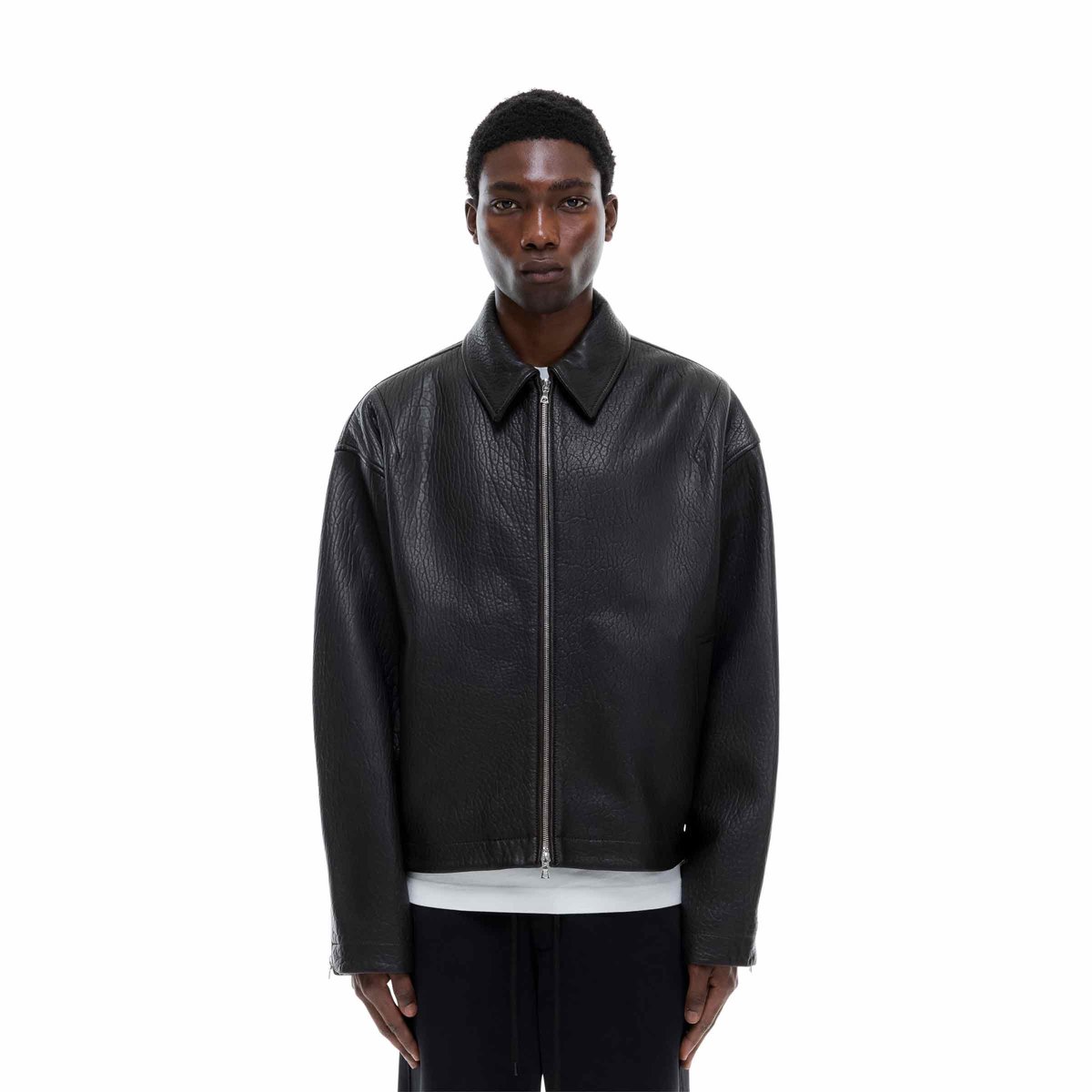 Shrunken Leather Jacket Brown | SUBTYPE