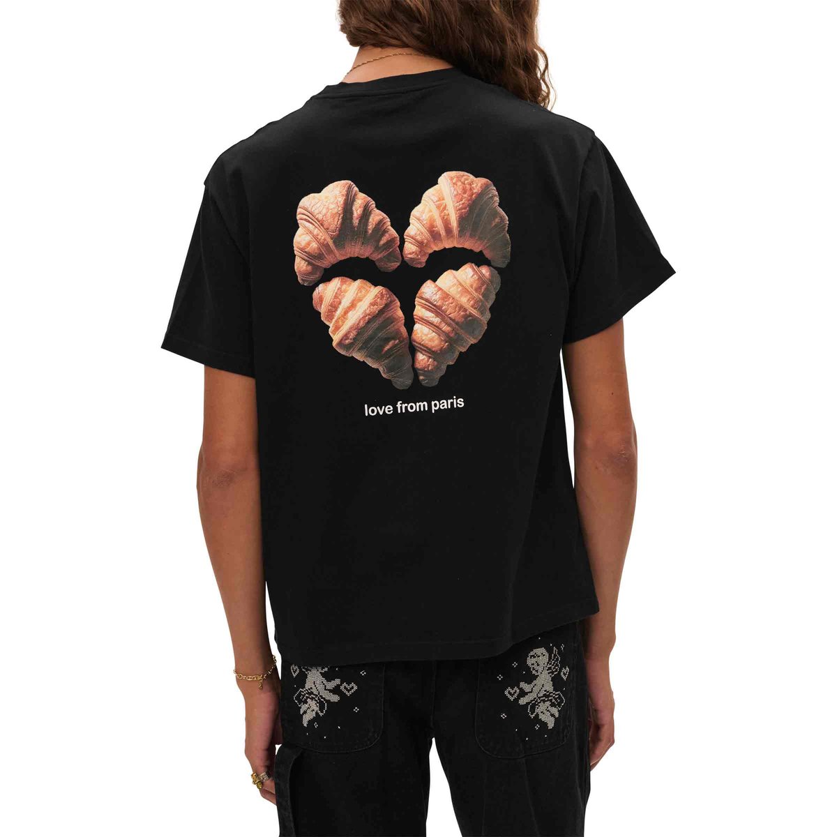 Croissant Crush T-Shirt Black | SUBTYPE
