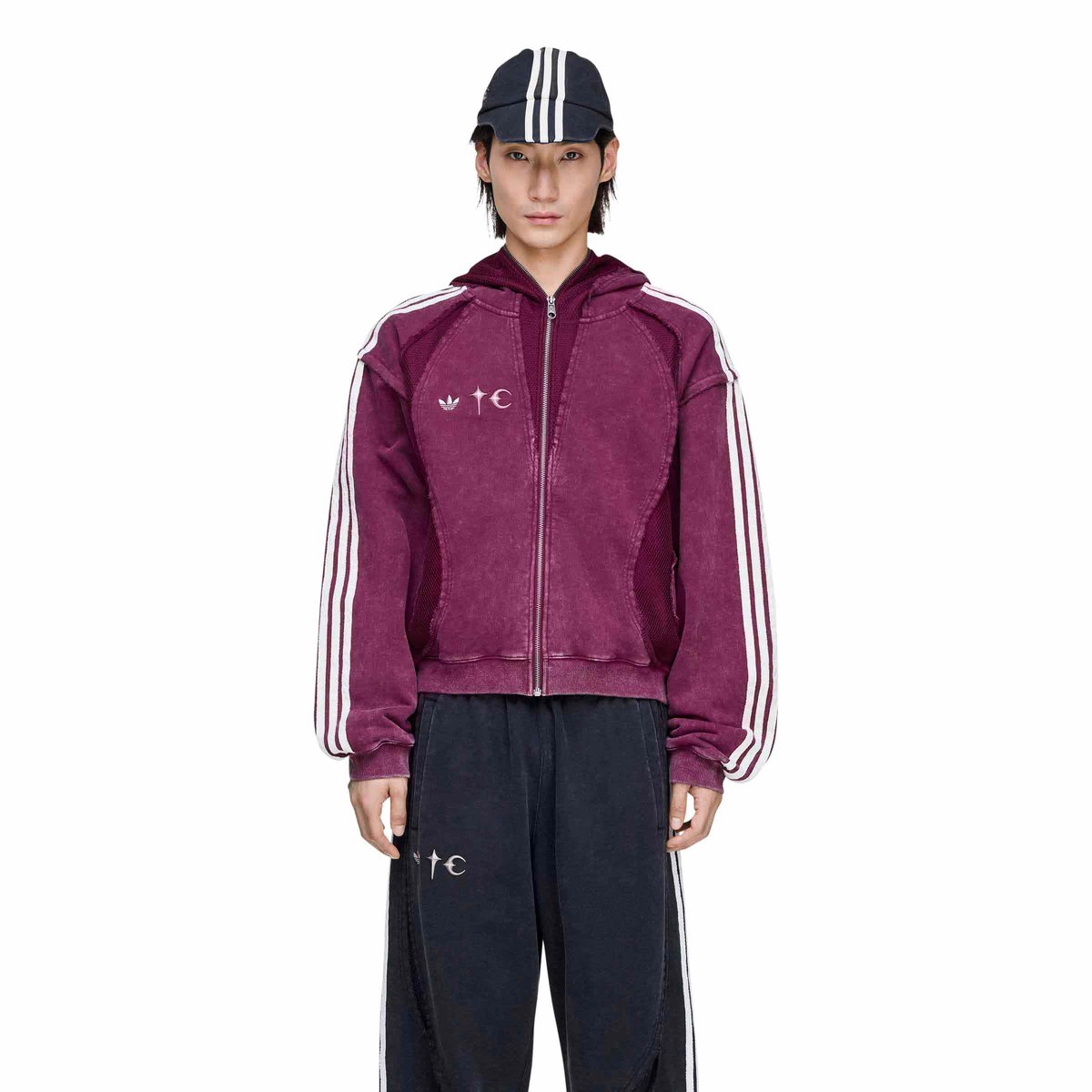 THUG CLUB Teamgeist Hooded Zip Up Maroon | SUBTYPE