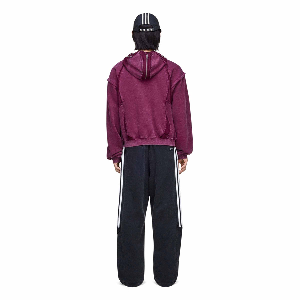 THUG CLUB Teamgeist Hooded Zip Up Maroon | SUBTYPE