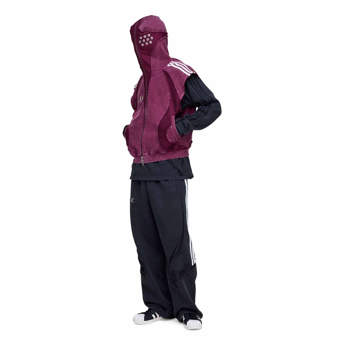 THUG CLUB Teamgeist Hooded Zip Up Maroon | SUBTYPE