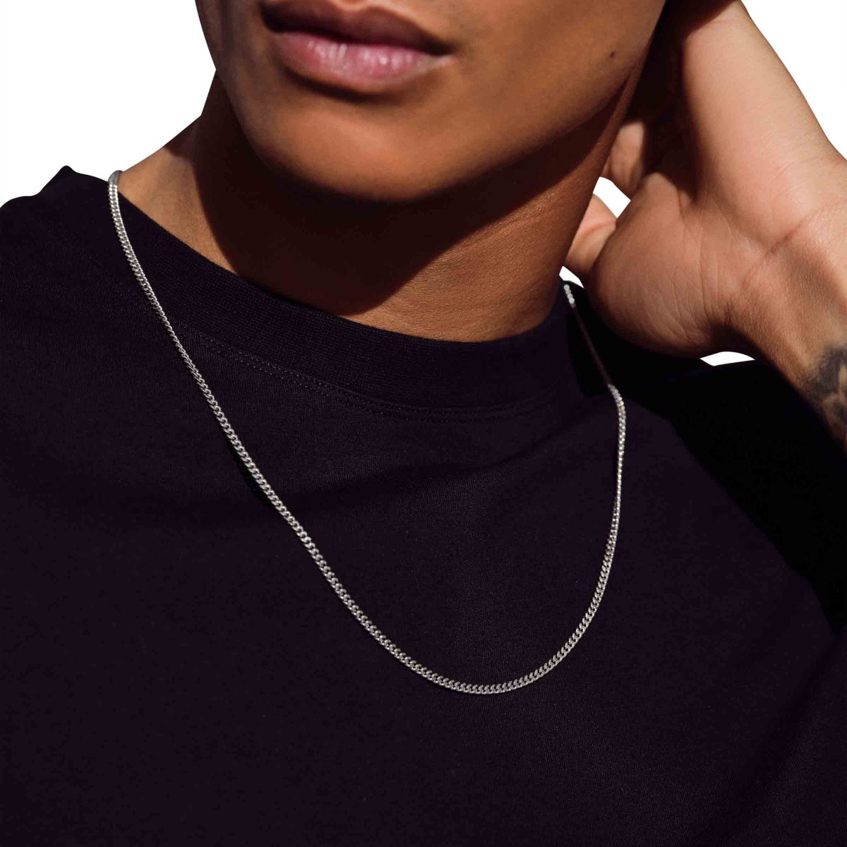 TOMWOOD / ネックレス/SV925/SLV/トップ無/メンズ TOMWOOD◇Curb Chain/ネックレス/SV925/SLV/トップ無/メンズ Curb