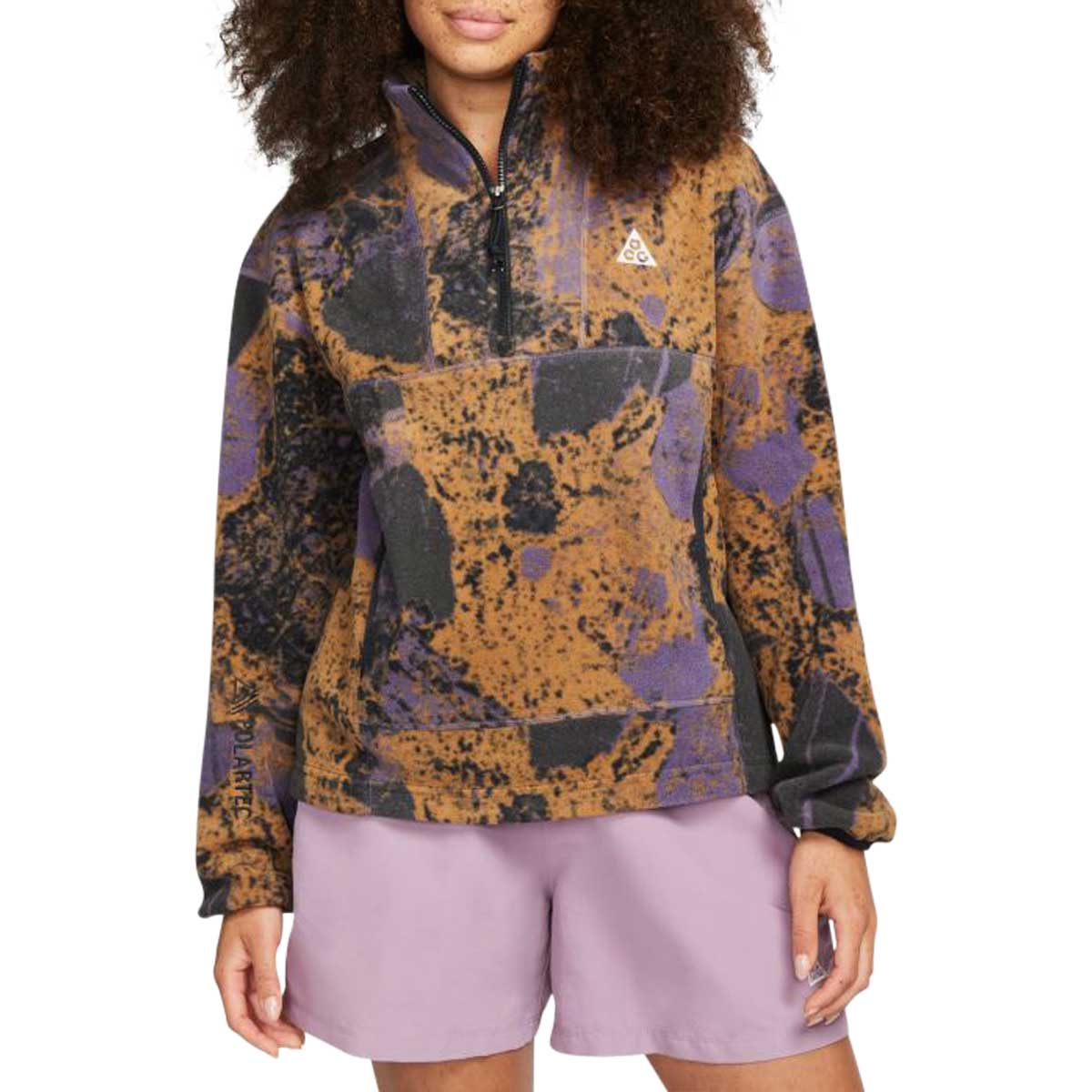 ACG Women's 1/2-Zip Allover Print Top Canyon Purple | SUBTYPE