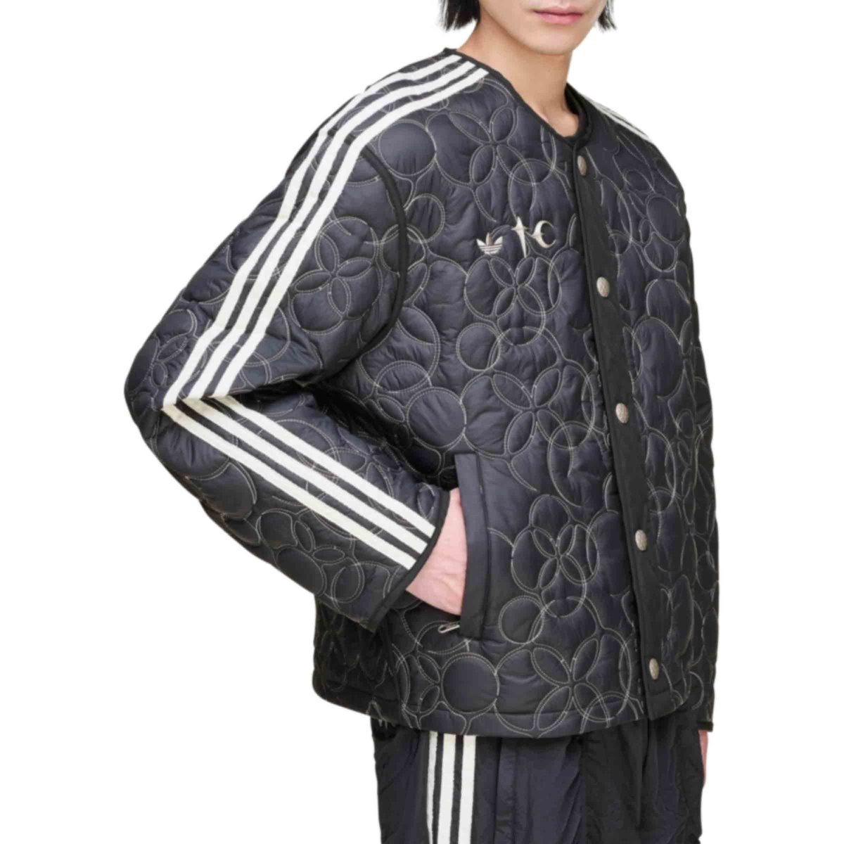 THUG CLUB Padded Liner Jacket Black/Silver Met. | SUBTYPE