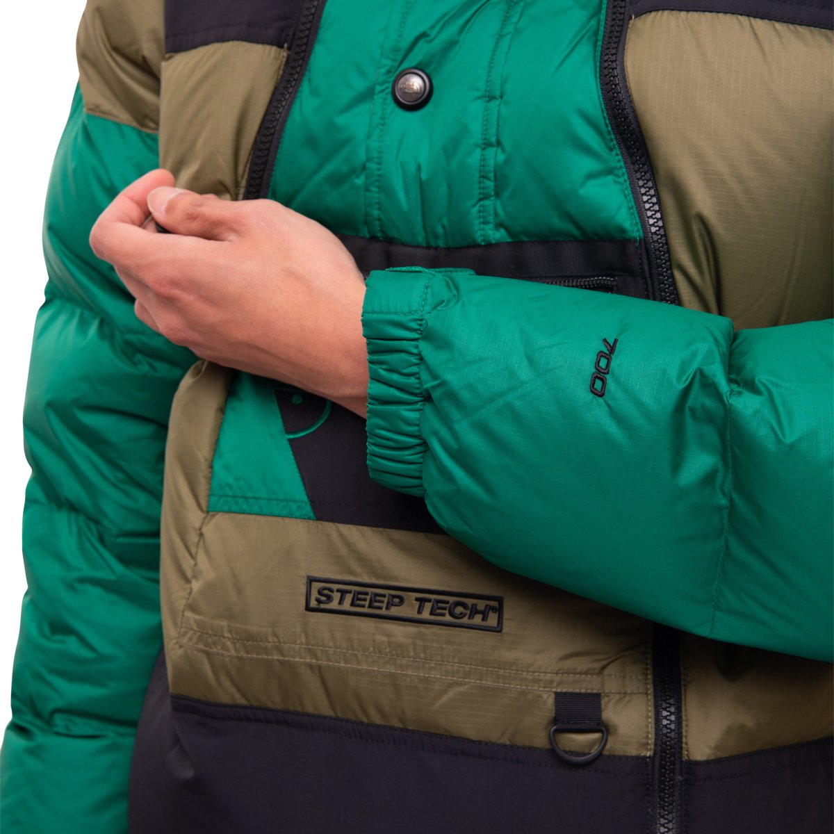 Steep Tech Down Jacket BRNTOLVGRN/EVERGRN/TNFBLK SUBTYPE