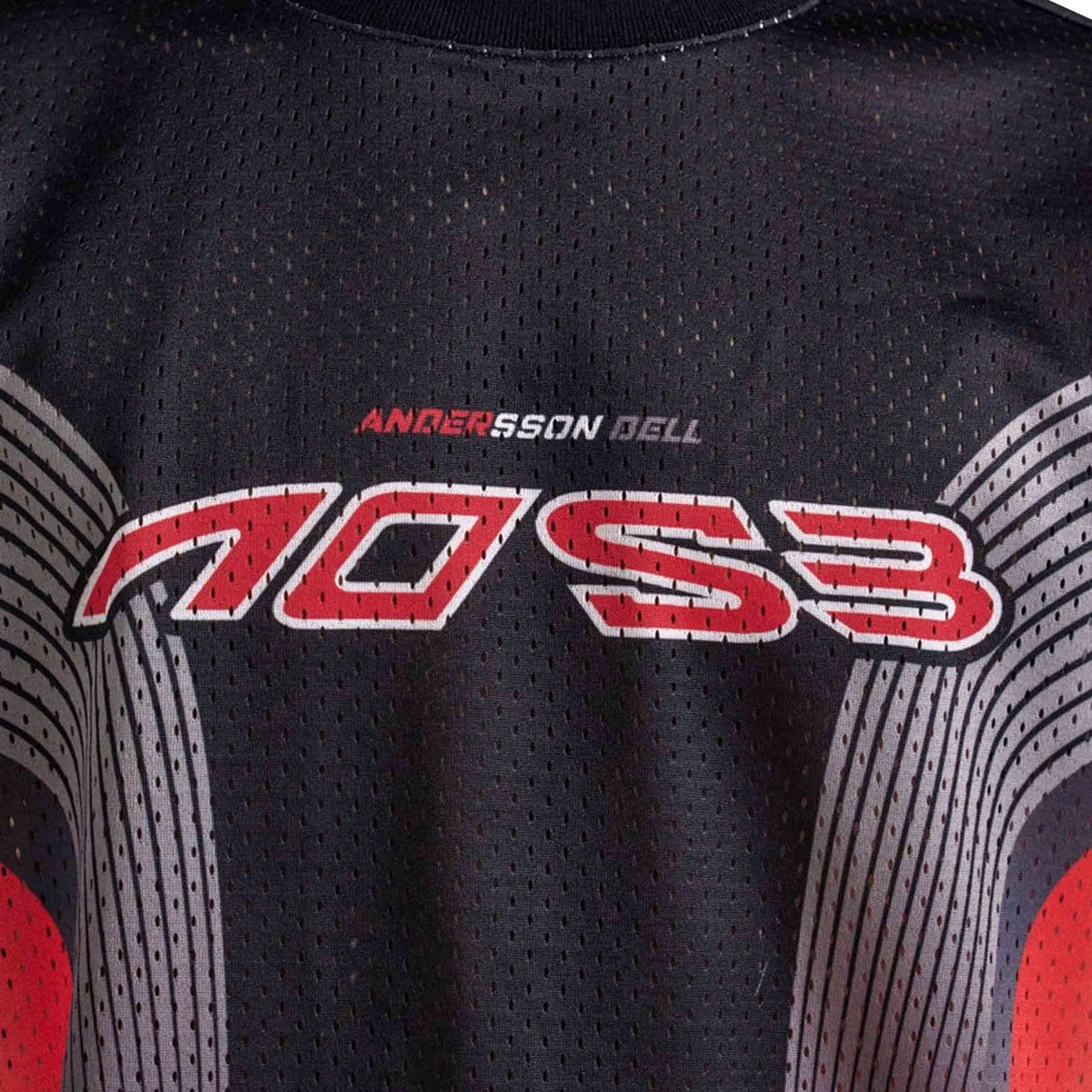 Mesh Racing L/S T-Shirts Black/Red | SUBTYPE