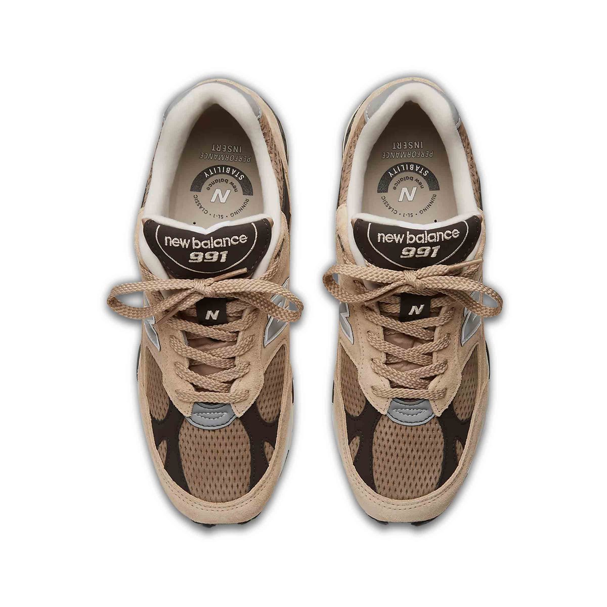 Made in UK 991v1 Finale Pale khaki with silver mink and delicioso 