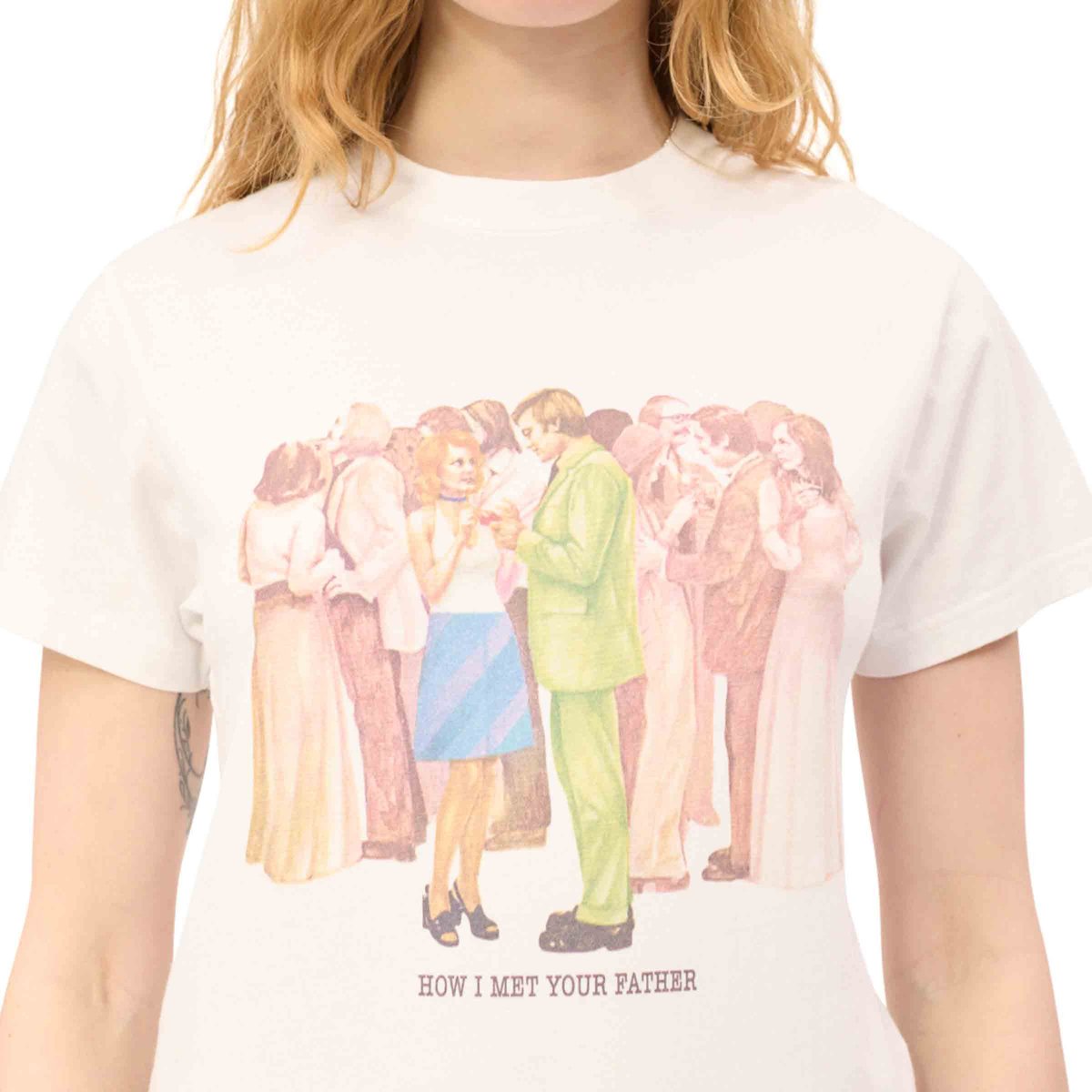 Carne Meet Cute (How I Met Your Father iii) T-Shirt White | SUBTYPE