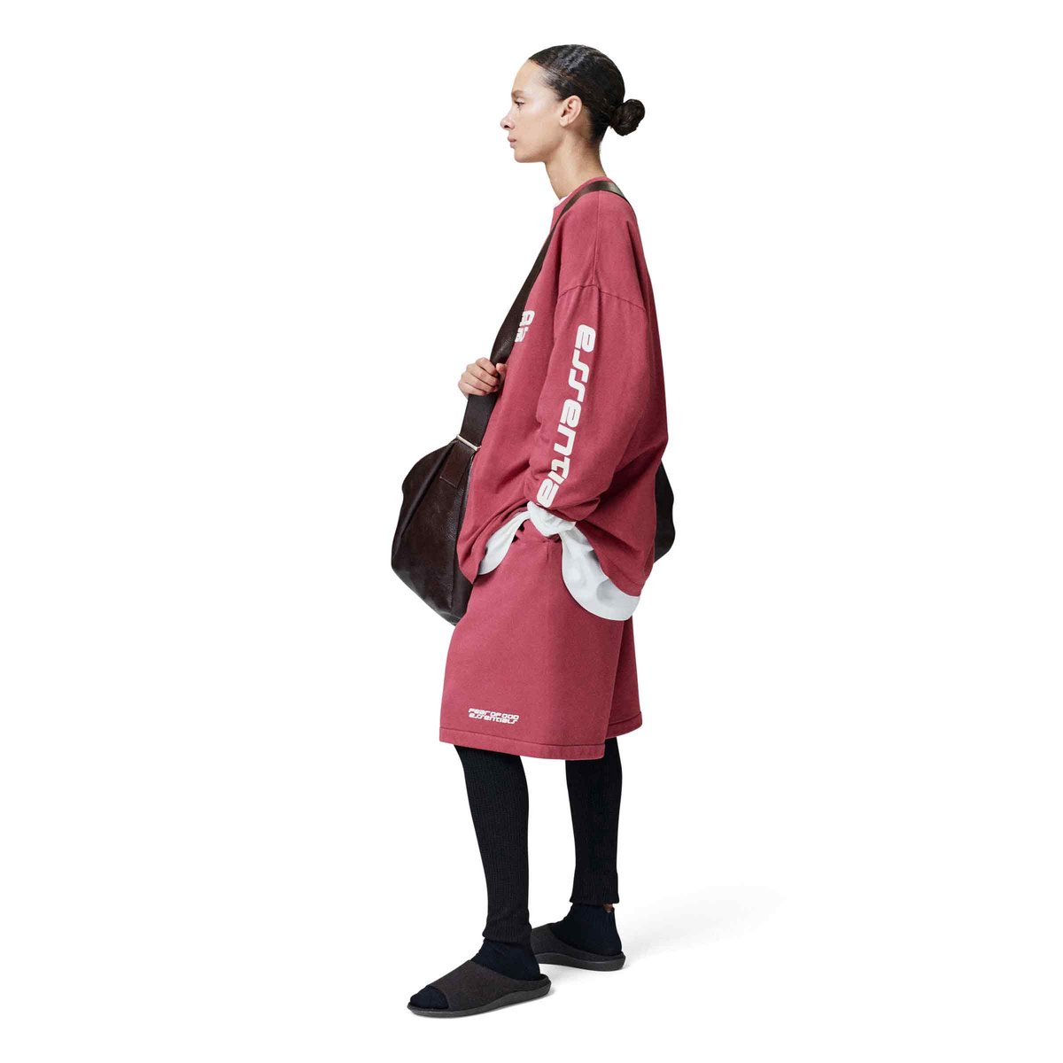 90s Long Sleeve Tee Crimson | SUBTYPE