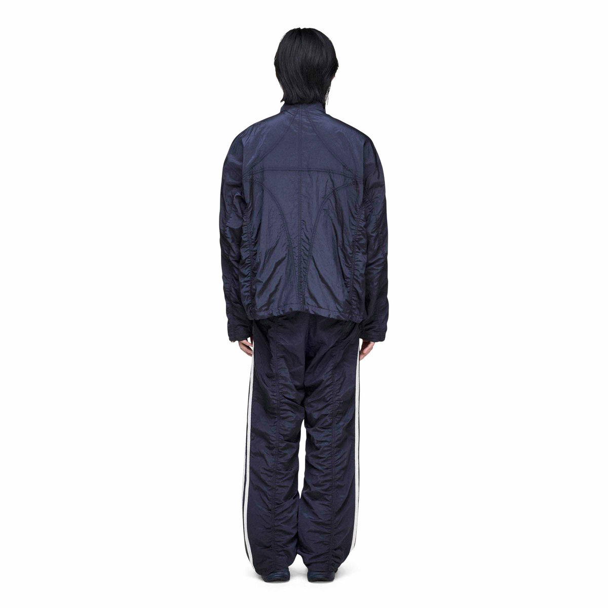 THUG CLUB Woven Trackpants Black/Silver Met. | SUBTYPE