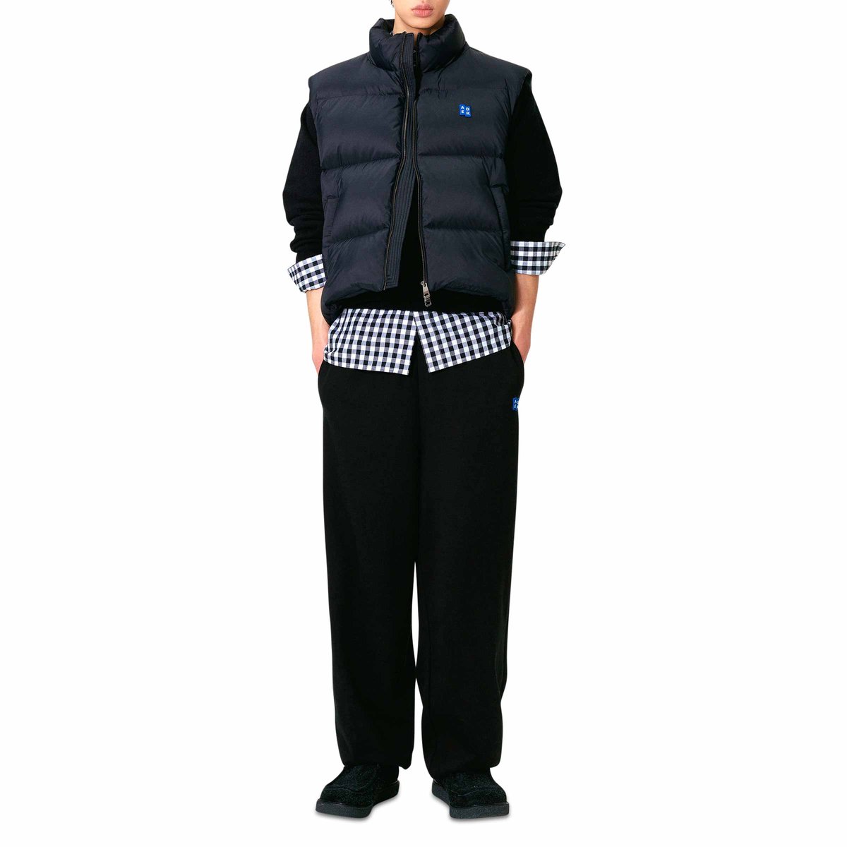 【Ader Error】TRS Tag puffer ves.t 01 Blue TRS Tag 01 Puffer Down Vest by ADER error on Sale