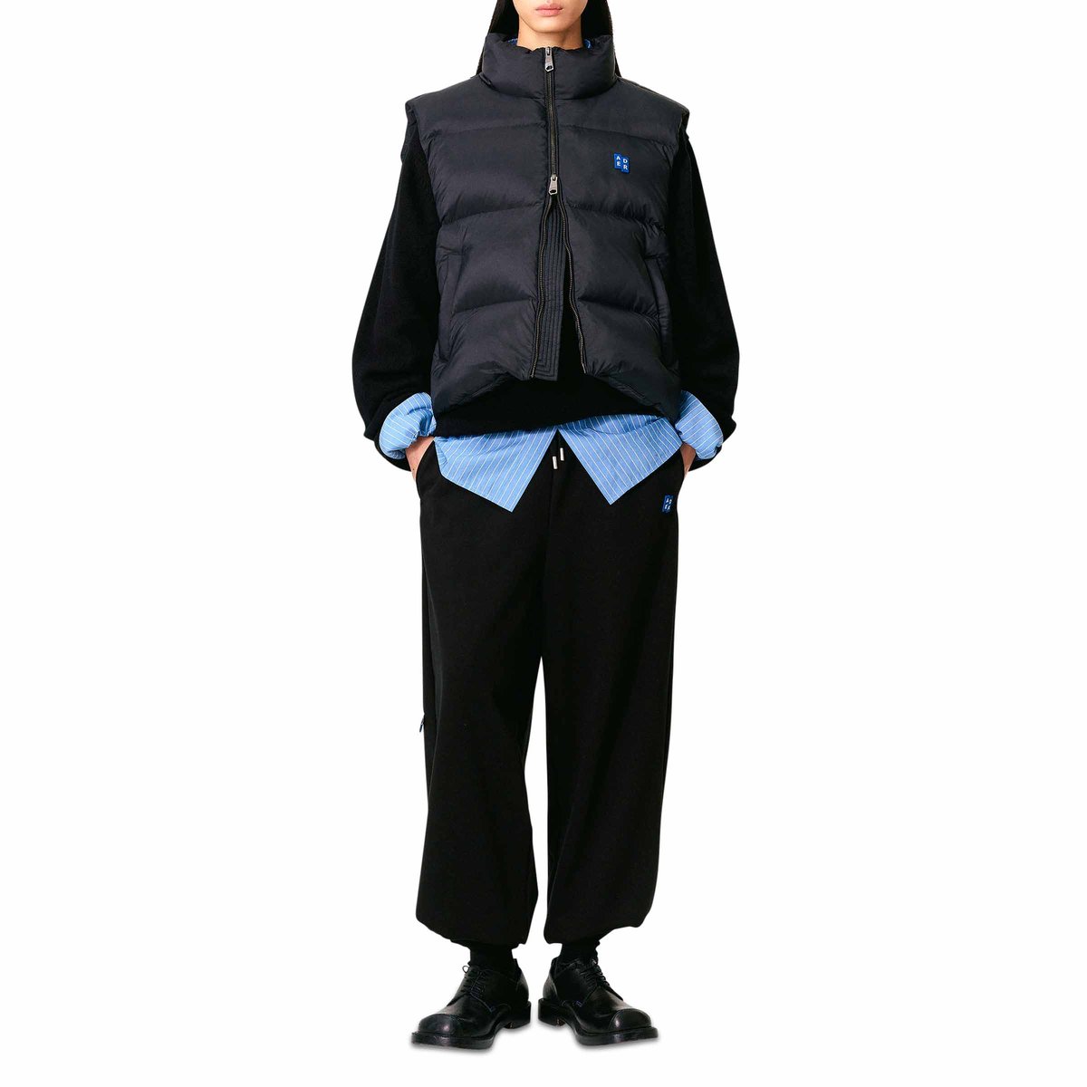 【Ader Error】TRS Tag puffer ves.t 01 ADER error Blue TRS Tag 01 Puffer Down Vest ADER error