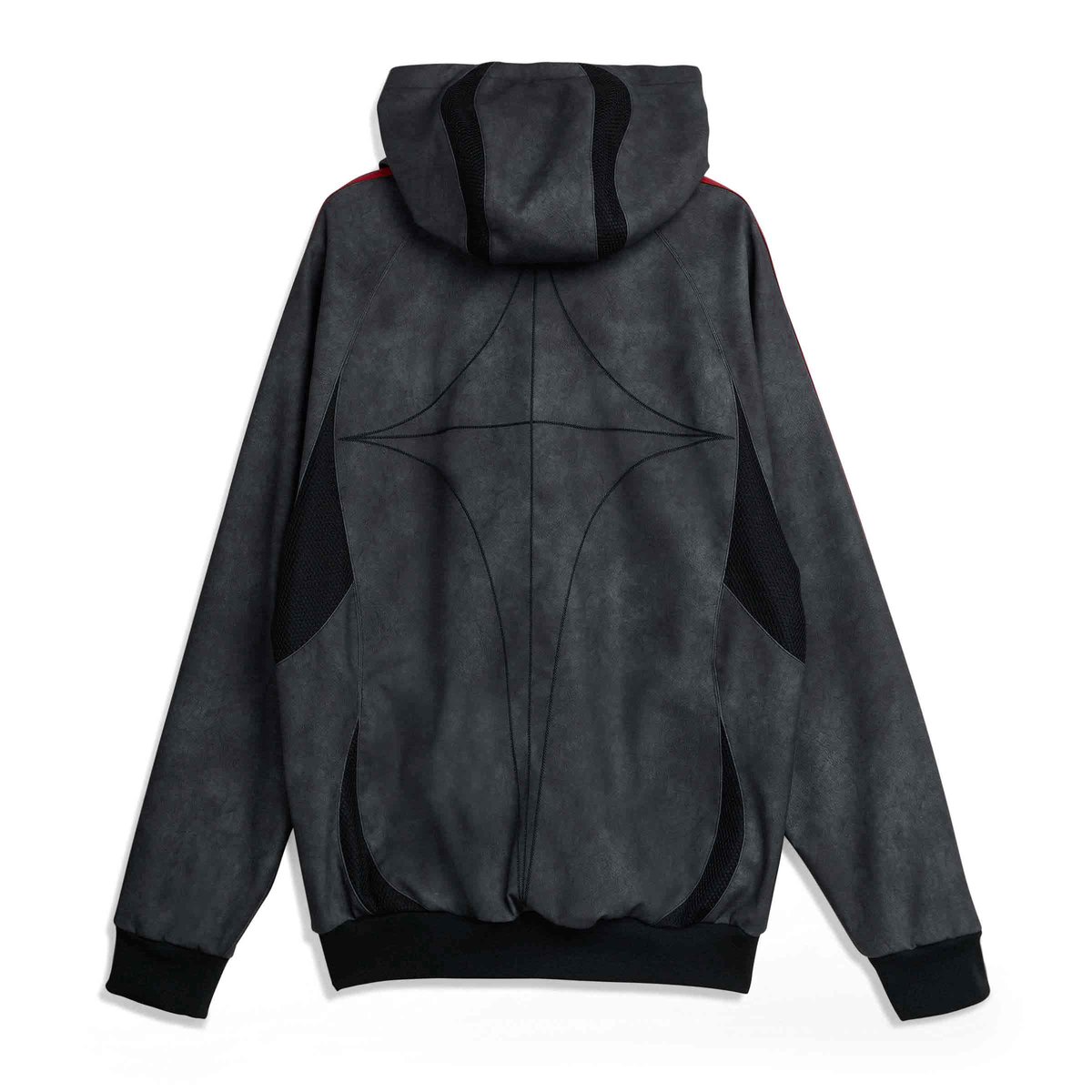 THUG CLUB Teamgeist Faux Leather Jacket Black/Antique Silver | SUBTYPE