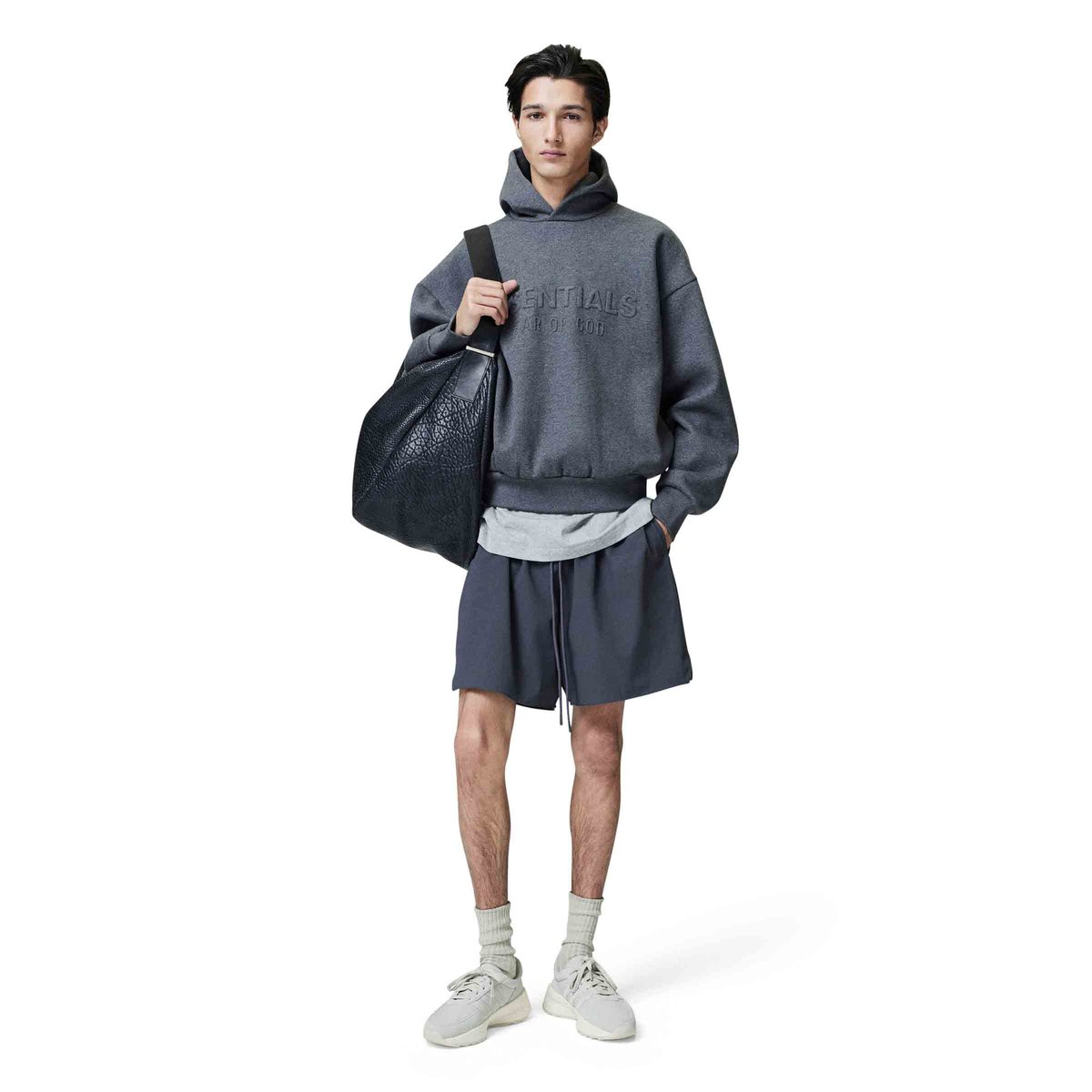 Embossed Essentials Classic Hoodie Charcoal Heather | SUBTYPE