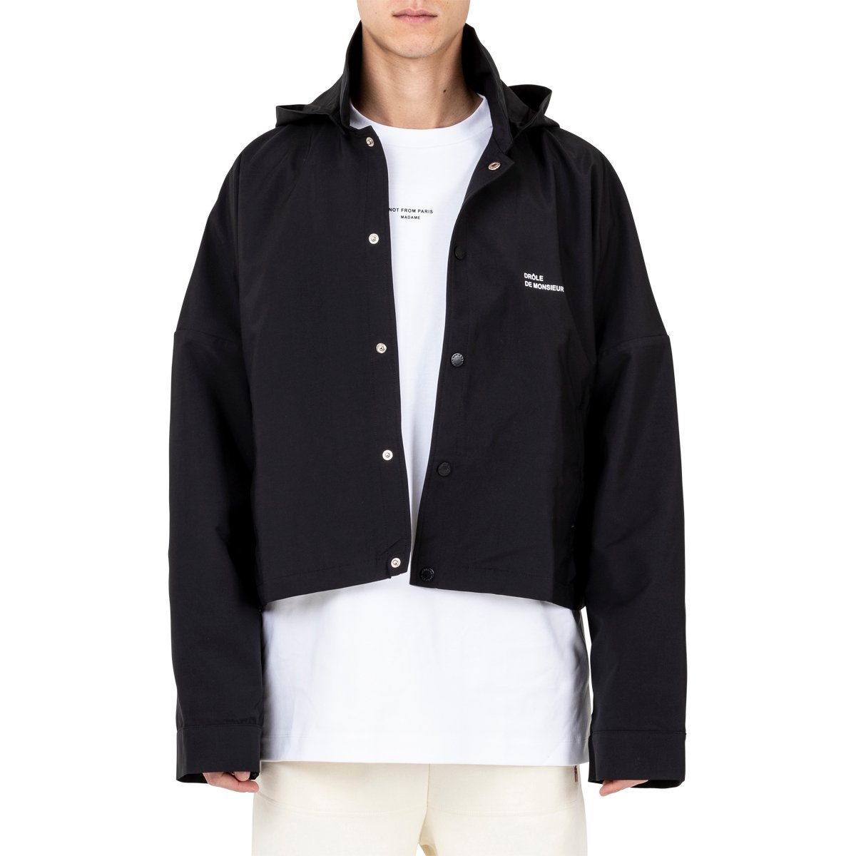 drole de monsieur NFPM コーチジャケット xs NFPM Cropped Jacket Black | SUBTYPE
