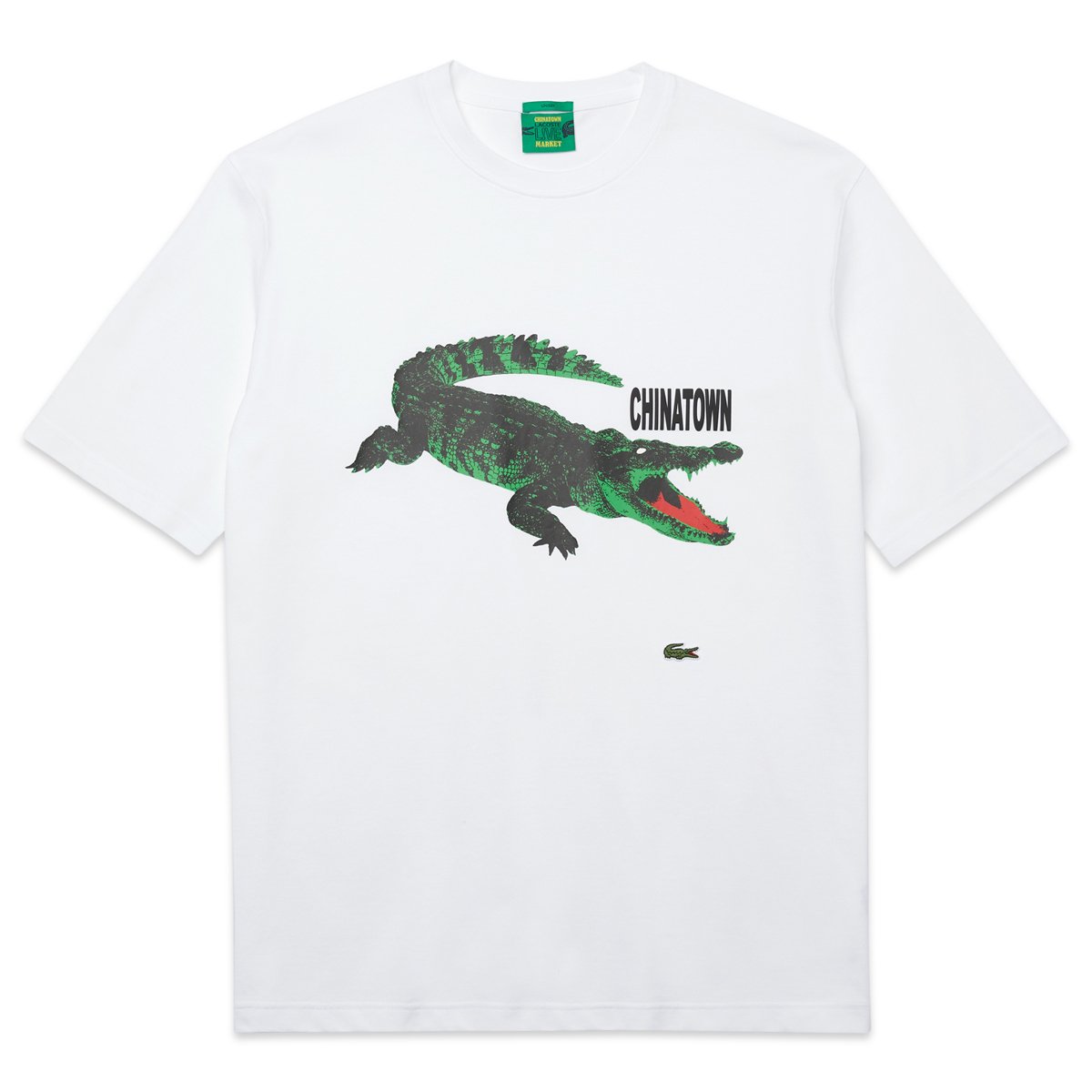 トップス Chinatown Market Large Croc T-Shirt Lacoste X Chinatown Market T-Shirt Black | SUBTYPE