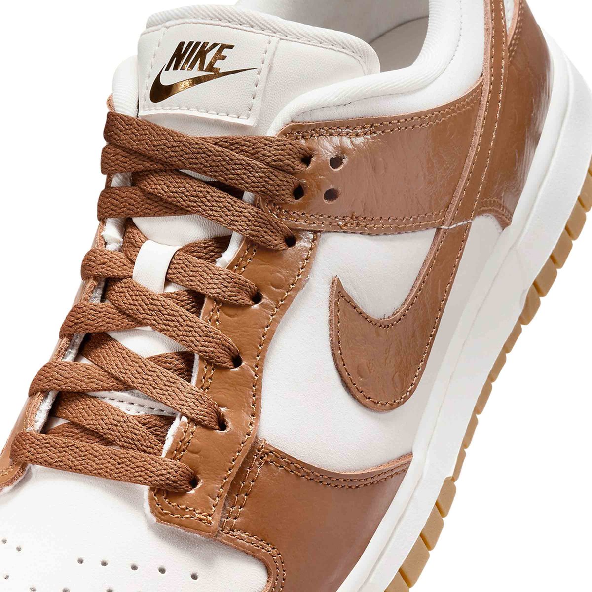 WOMEN'S DUNK LOW LX 'BROWN OSTRICH' Phantom/Ale Brown/Sail