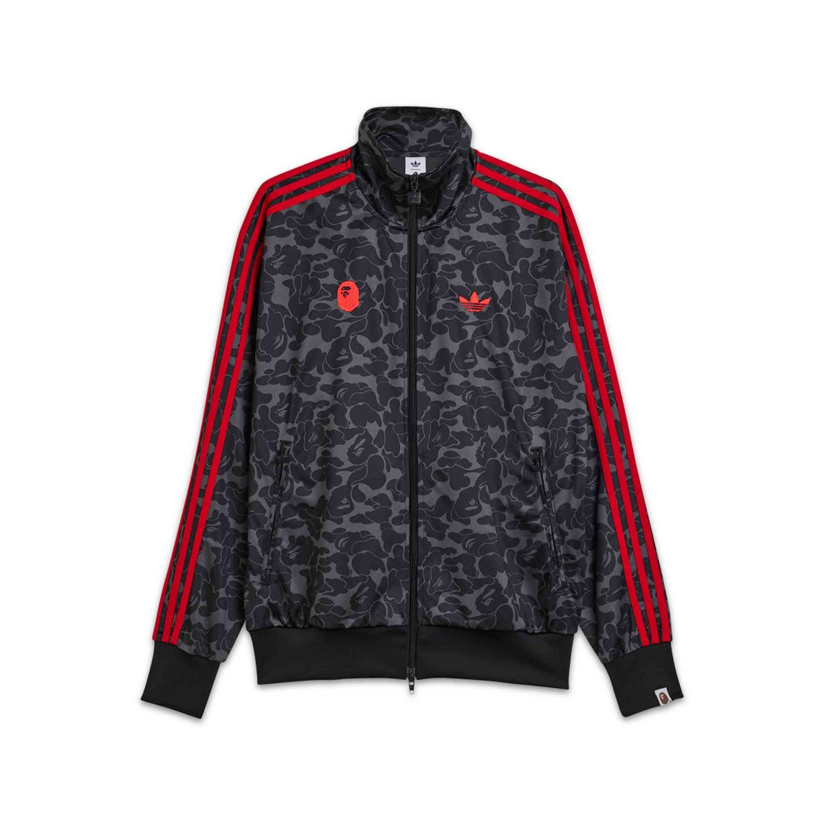x A Bathing Ape Allover Print Track Top Black | SUBTYPE