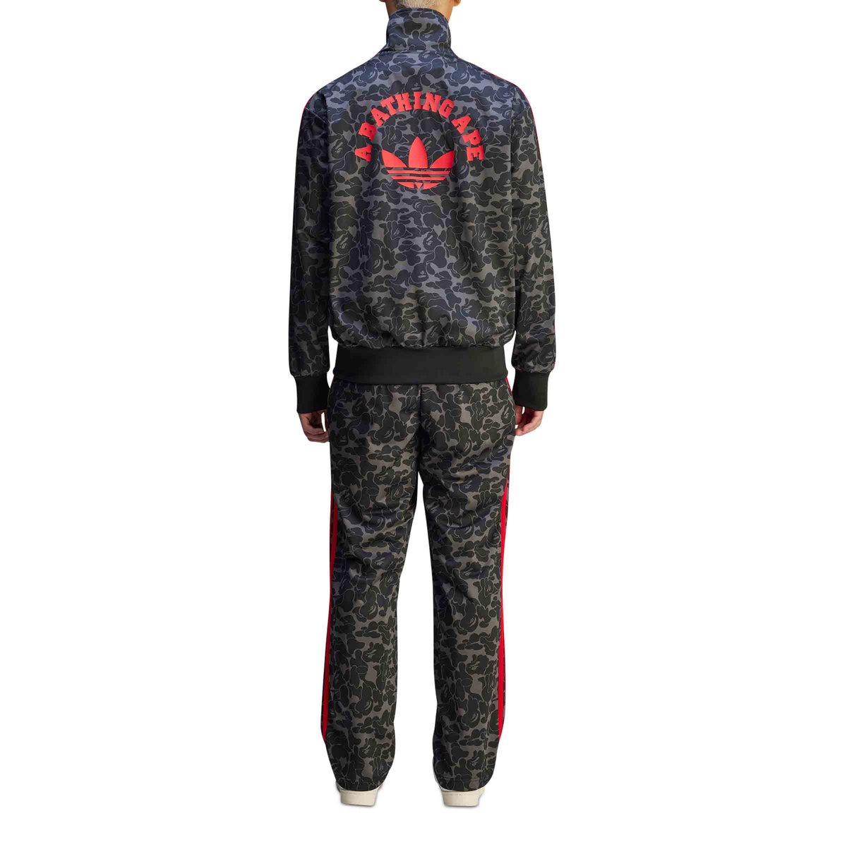 ☆ADIDAS X BAPE☆ ALLOVER PRINT TRACK TOP BLACK Adidas Originals - ADIDAS ORIGINALS X BAPE PRINTED TRACK TOP