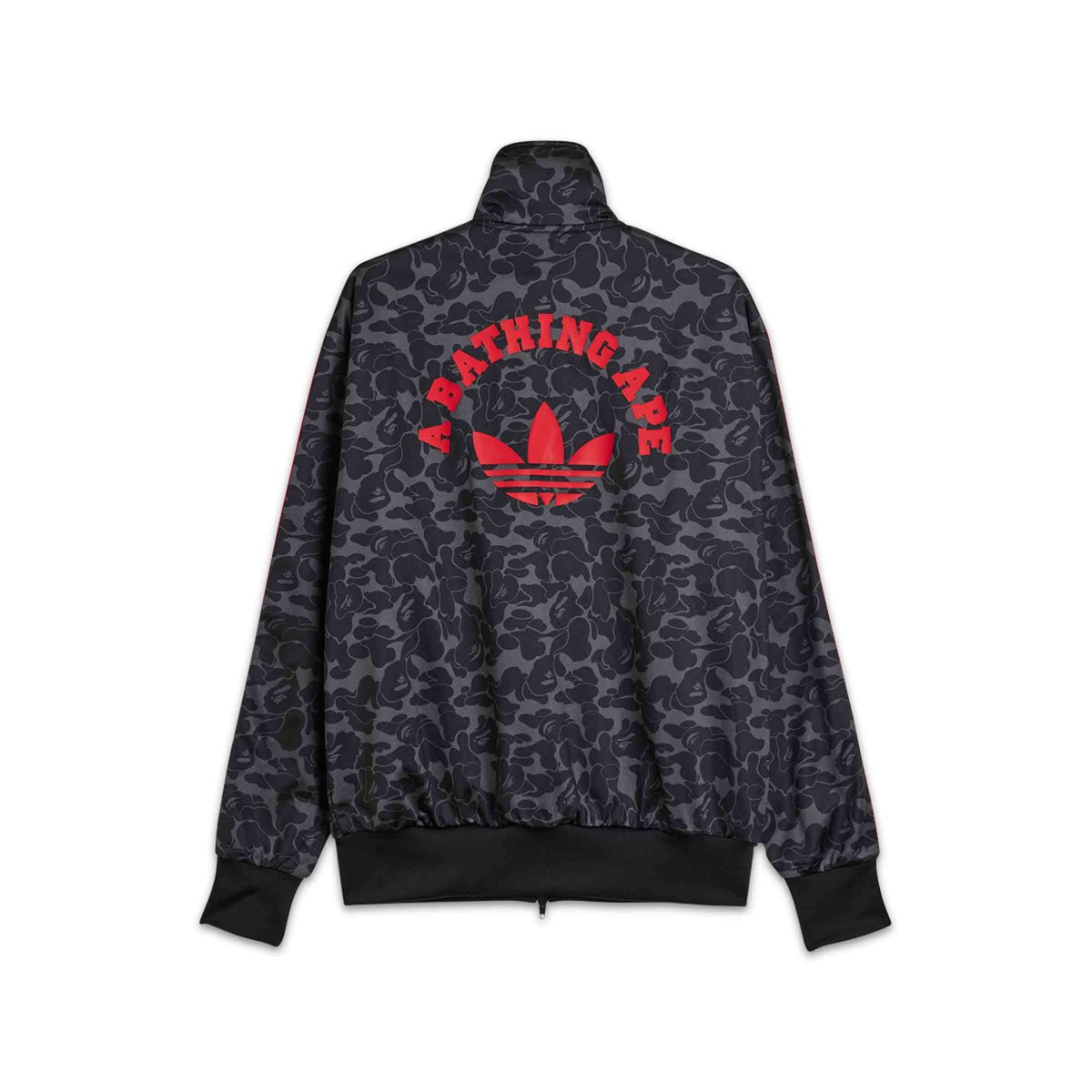 x A Bathing Ape Allover Print Track Top Black | SUBTYPE