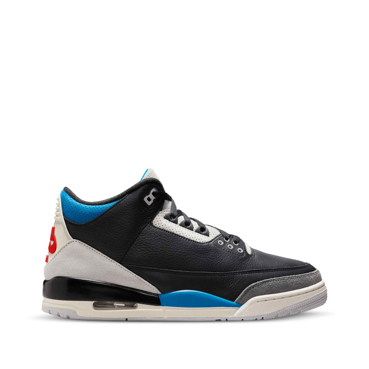 Air Jordan 3 Retro OG Rare Air Men’s 10 Black Chile Red IB8967-004 NWT Authentic Nike Air Jordan 3 Retro Og Rare Air Black-Chile Red-Grey  main image 2