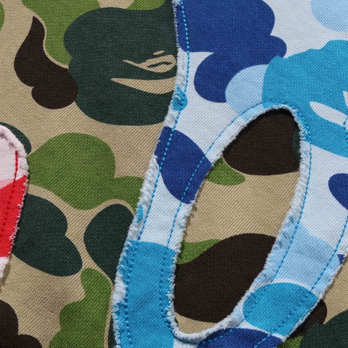 Abc Camo Patchwork Relaxed Zip Hoodie Multi | SUBTYPE