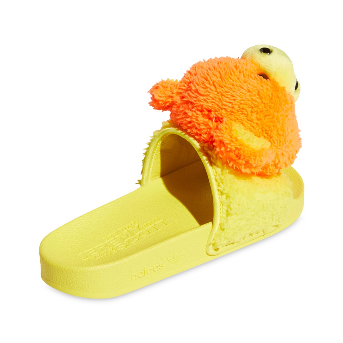 adidas x Jeremy Scott Teddy Adilette solar orange/bright yellow