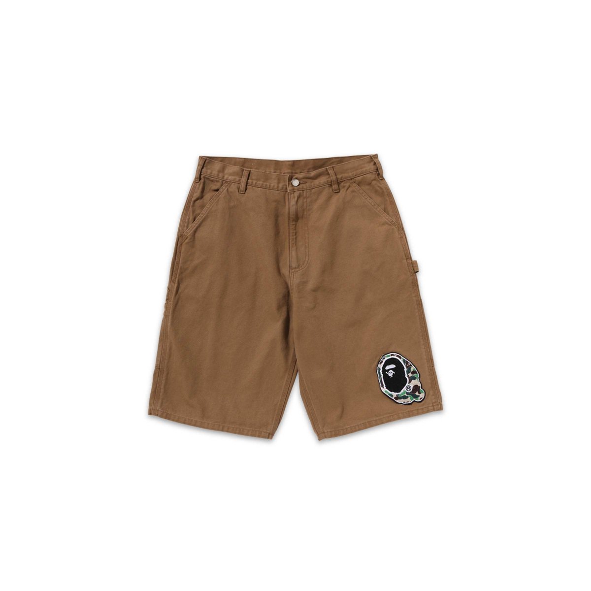 Washed Duck Painter Shorts Beige | SUBTYPE 