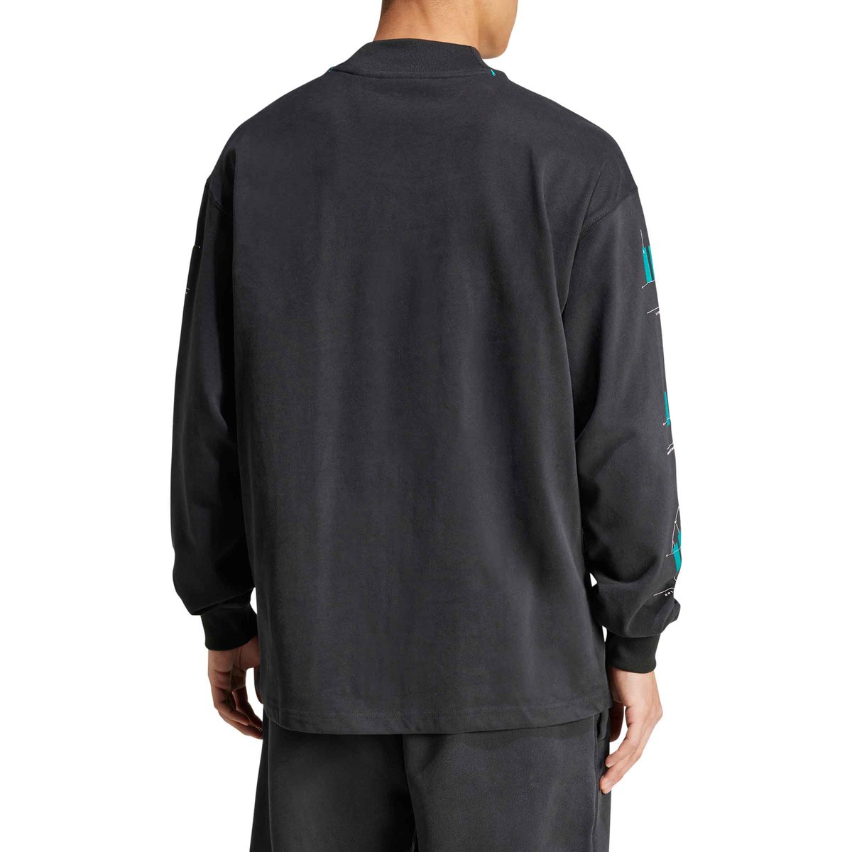 Tシャツ・カットソー ADIDAS EQT Long Sleeve Graphic Tee 5FT107 adidas Blue EQT L/S long Sleeve Graphic T-Shirt Size Medium